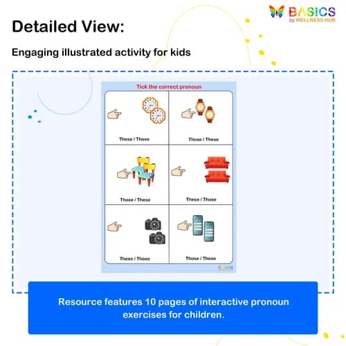 These & Those – Tick the Correct Word: Printable PDF Activity