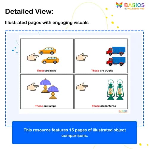 These & Those: Identify Near and Far Objects -Printable PDF for Kids preview 2