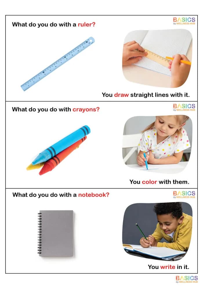 What Do You Do With? WH Questions & Functional Object Use – Printable PDF-PDF2
