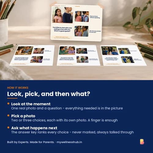 Hello or Wait? First Hellos — 25 Printable Social Scenario Photo Cards for Starting Conversations – page 3 preview