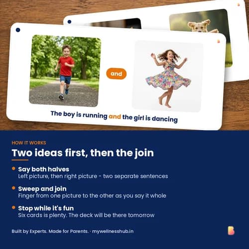 Two Ideas, One Sentence Cards — 78 Printable Conjunctions Flashcards for And, But, Because and So – page 3 preview