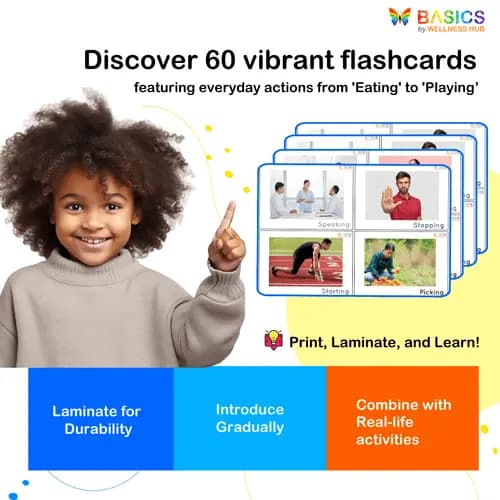 Action Flashcards for Kids: Learn Everyday Activities