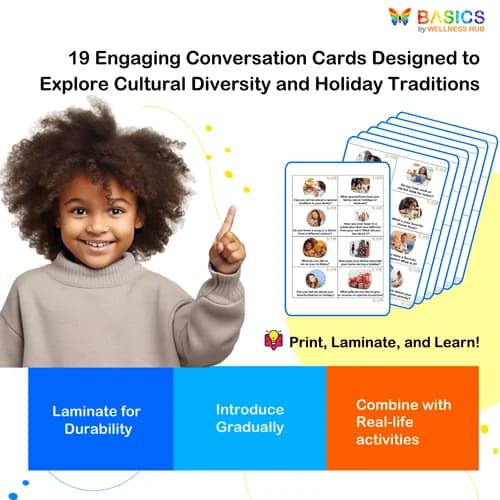 Global Traditions: Conversation Cards for Kids Explore Cultures and Holidays Through Fun Questions