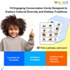 Global Traditions: Conversation Cards for Kids Explore Cultures and Holidays Through Fun Questions