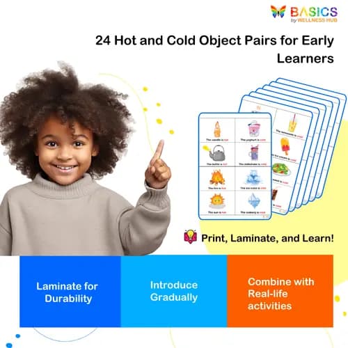 Hot and Cold Flashcards: Learn Temperature Concepts with Objects preview 4