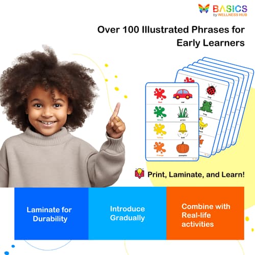 Phrases with Colors Flashcards: Learn Phrases Using Colors and Objects