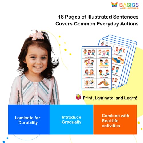 Simple Sentences with Actions: Plural Boys and Girls PDF