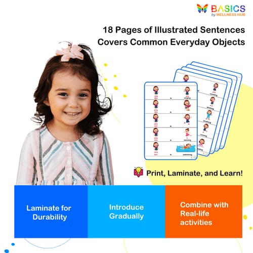 Simple Sentences with Actions: Girl Singular PDF for Kids