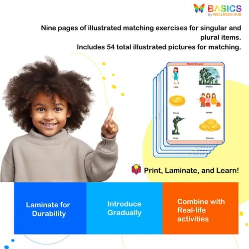 IES – Match the Pair: Singular and Plural Matching Activity
