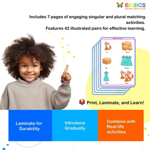 ES – Match the Pair: Singular and Plural Matching Activity