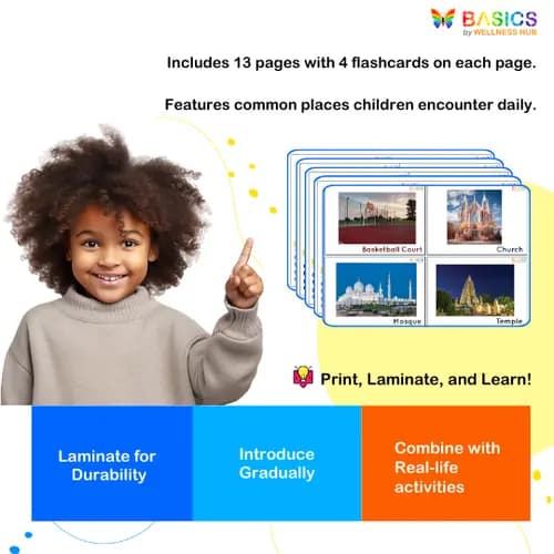 Places Flashcards for Kids – Explore and Learn Printable PDF