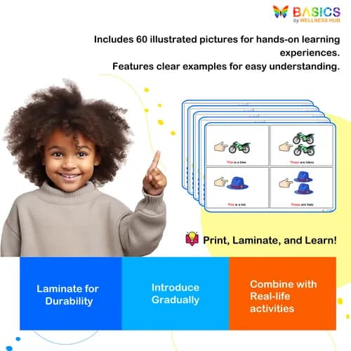 THIS & THESE: Identify Singular and Plural Objects – Printable PDF