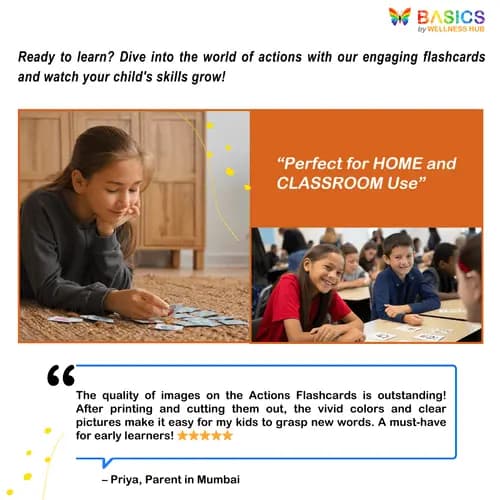 Action Flashcards for Kids: Learn Everyday Activities