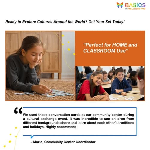 Global Traditions: Conversation Cards for Kids Explore Cultures and Holidays Through Fun Questions