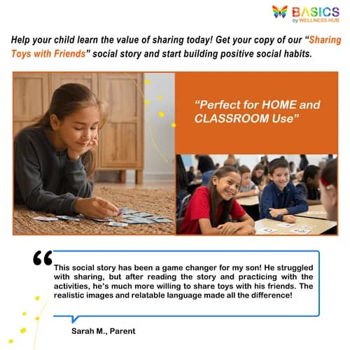 Sharing Toys with Friends: Social Story for Kids