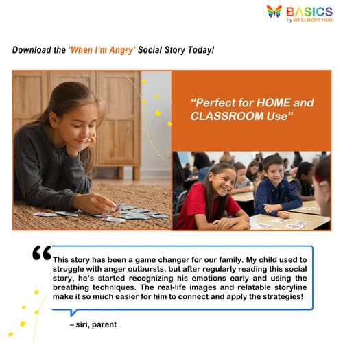 When I’m Angry: Social Story with Activities for Kids