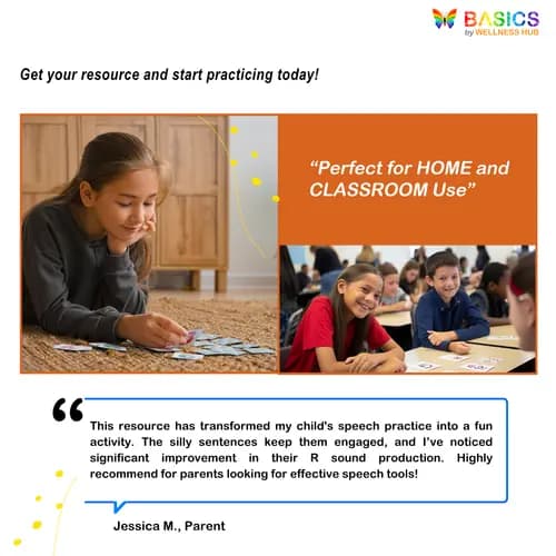 Articulation Practice for /R/ Sound: Engaging Sentences PDF