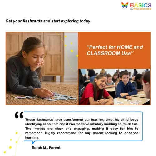 School Essentials Flashcards for Kids – Printable PDF
