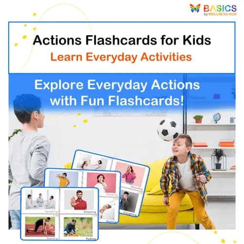Action Flashcards for Kids: Learn Everyday Activities - Free