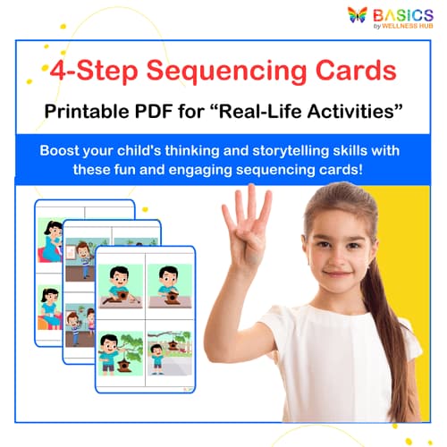 4-Step Sequencing Cards: Printable PDF for Real-Life Activities