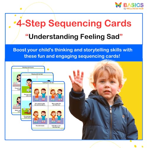 4-Step Sequencing Cards: Printable PDF for Understanding Feeling Sad
