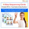 4-Step Sequencing Cards: Printable PDF for Good Habits & Daily Routines