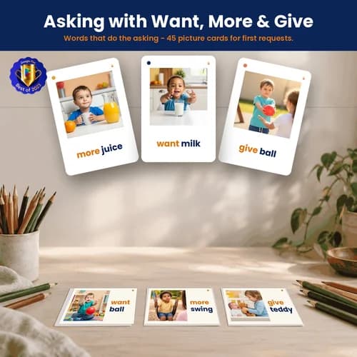 Two-Word Request Phrase Cards PDF – Early Speech for Kids - Free