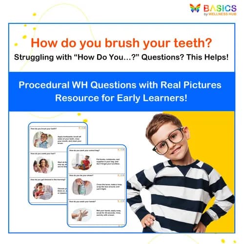 How Do You…? Procedural WH Questions with Real Pictures (Printable PDF) - Free