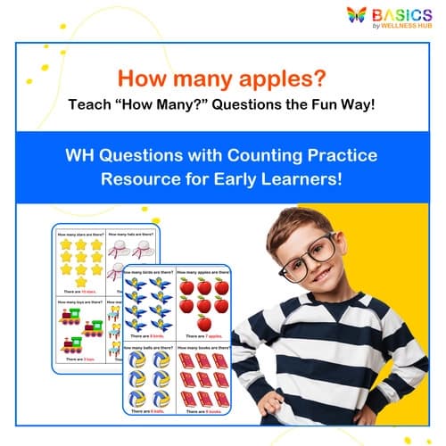 How Many? WH Questions with Counting Practice (Printable PDF)