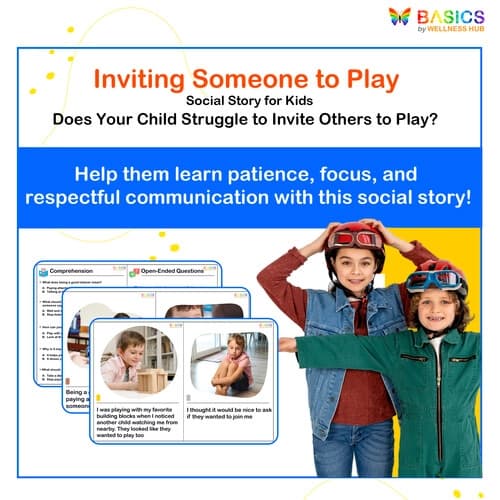 Inviting Someone to Play – Social Story for Kids’ Social Skills - Free