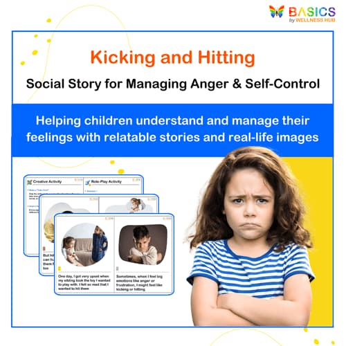 Kicking and Hitting – Social Story for Managing Anger & Self-Control - Free