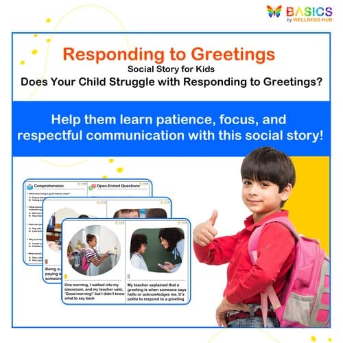 Responding to Greetings – Social Story for Kids - Free