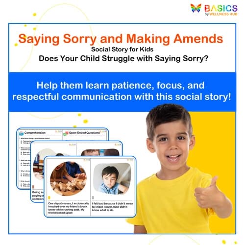Saying Sorry and Making Amends – Social Story for Kids - Free