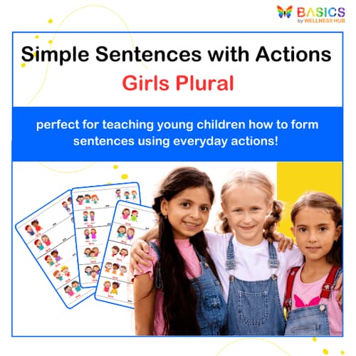 Simple Sentences with Actions: Girls Plural Free PDF - Free