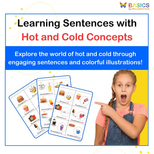 Free Learning Sentences with Hot and Cold: Illustrated PDF for Kids - Free