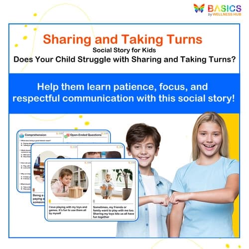 Sharing and Taking Turns – Social Story for Kids’ Social Skills - Free