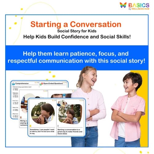 Starting Conversations – Social Story for Kids' Communication Skills