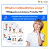 What Is He/She/It/They Doing? WH Questions & Actions Printable – Sentence Building for Kids