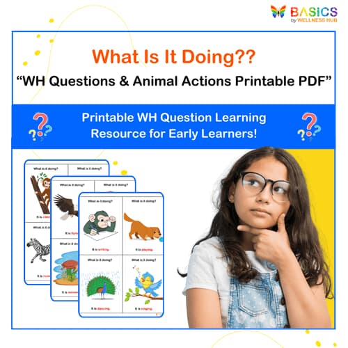 What Is It Doing? WH Questions & Animal Actions Printable – Fun Learning with Animals - Free