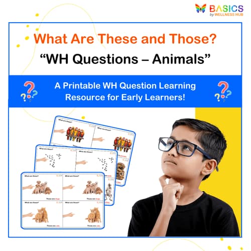 What Are These and Those? WH Questions – Animals (Printable PDF)