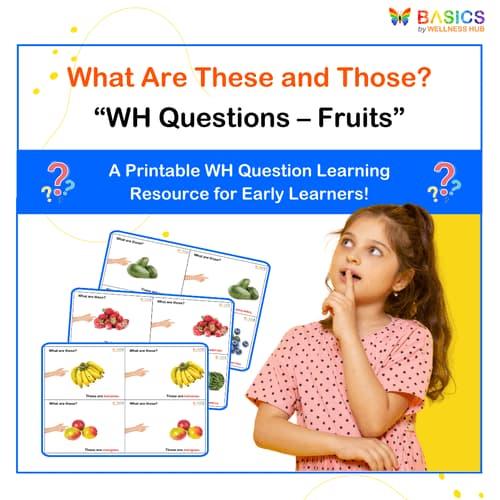 What Are These and Those? WH Questions – Fruits (Printable PDF)