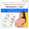 What Are These and Those? WH Questions – Fruits (Printable PDF)