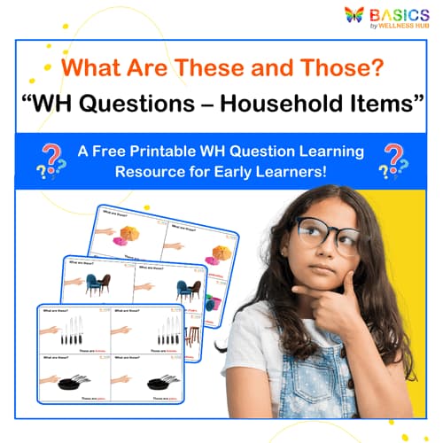What Are These and Those? WH Questions – Household Items (Free Printable PDF) - Free