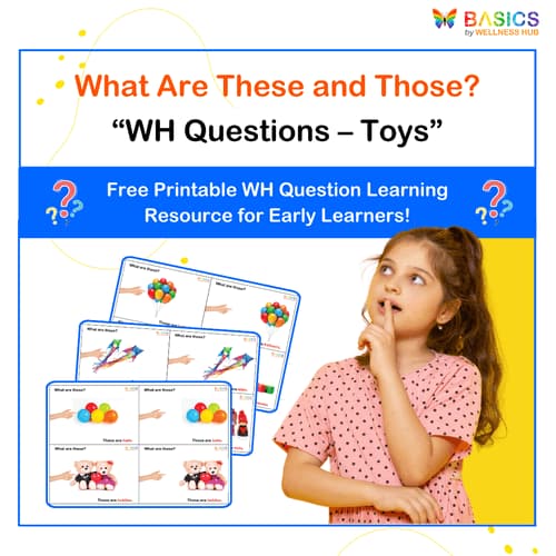 What Are These and Those? WH Questions – Toys (Free Printable PDF)