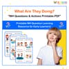 What Are They Doing? WH Questions & Actions Printable – Sentence Building for Kids