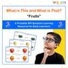What is This and What is That? - Fruits Learning PDF for Kids WH