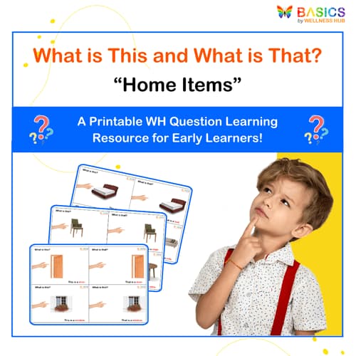What is This and What is That? - Home Items Learning PDF for Kids WH