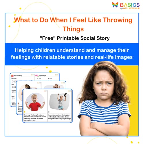 What to Do When I Feel Like Throwing Things – Free Printable Social Story