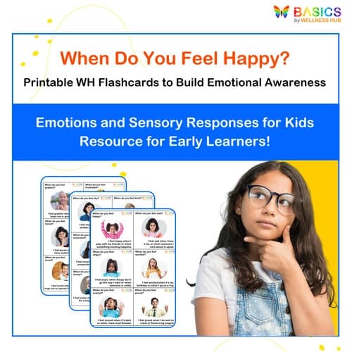 When Questions Flashcards – Emotions and Sensory Responses for Kids (Printable PDF) - Free