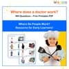 Where Do People Work? WH Questions – Printable Flashcards on Jobs & Places